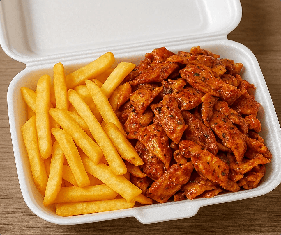 Chicken Doner Meat & Chips