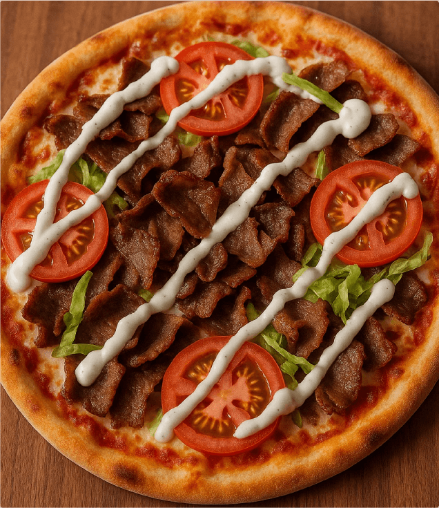 Doner pizza
